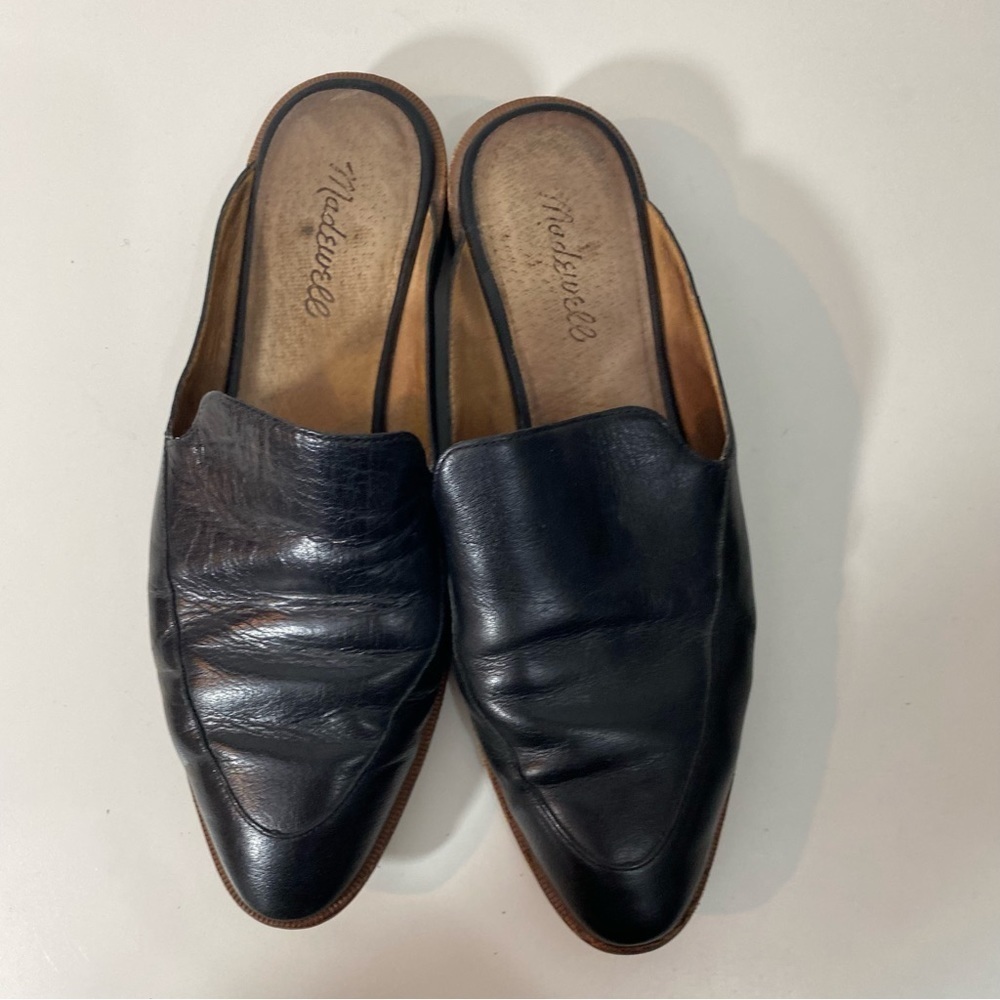 Madewell Black Leather Frances Mule - Picture 3 of 11